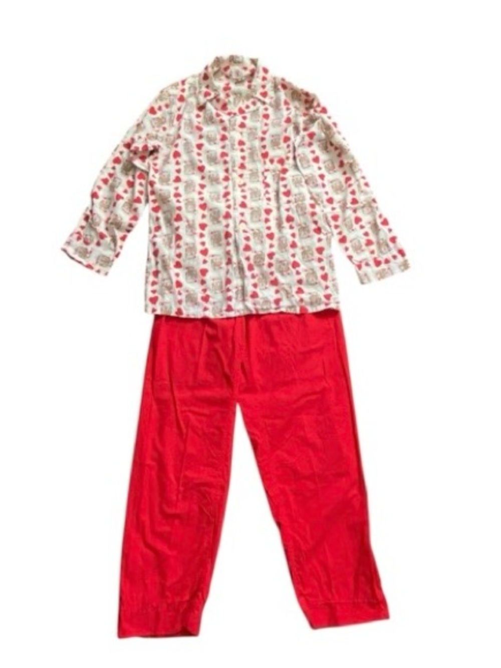 Vintage 1954 Weldon King and Queen of Hearts Pajama Set Women’s Small